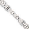 Lex & Lu Sterling Silver 8.9mm Polished Flat Anchor Chain Bracelet or Necklace- 3 - Lex & Lu