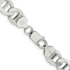 Lex & Lu Sterling Silver 9.95mm Polished Flat Anchor Chain Bracelet or Necklace- 3 - Lex & Lu