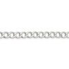 Lex & Lu Sterling Silver 6.4mm Polished Flat Curb Chain Bracelet or Necklace- 2 - Lex & Lu