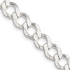 Lex & Lu Sterling Silver 8.1mm Polished Flat Curb Chain Bracelet or Necklace - Lex & Lu