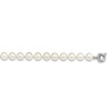 Lex & Lu Sterling Silver Majestik 10-11mm Shell Bead Necklace - Lex & Lu