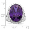 Lex & Lu Sterling Silver Purple & Clear CZ Ring LAL124136- 3 - Lex & Lu