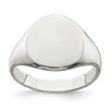 Lex & Lu Sterling Silver Signet Ring LAL124173 - Lex & Lu