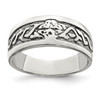 Lex & Lu Sterling Silver Antiqued Ring LAL125013 - Lex & Lu