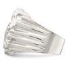 Lex & Lu Sterling Silver Men's Nugget Ring LAL125038- 4 - Lex & Lu