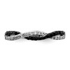 Lex & Lu Sterling Silver w/Rhodium Back & White Diamond Ring LAL125162- 4 - Lex & Lu