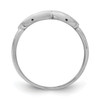 Lex & Lu Sterling Silver Overlap Infinity Ring- 2 - Lex & Lu