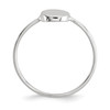 Lex & Lu Sterling Silver Polished Circle Ring- 2 - Lex & Lu