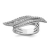 Lex & Lu Sterling Silver w/Rhodium CZ Ring LAL125362 - Lex & Lu