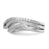 Lex & Lu Sterling Silver w/Rhodium CZ Ring LAL125362- 3 - Lex & Lu