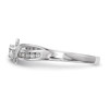 Lex & Lu Sterling Silver w/Rhodium CZ Ring LAL125379- 3 - Lex & Lu