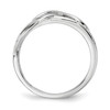 Lex & Lu Sterling Silver w/Rhodium CZ Infinity Ring- 2 - Lex & Lu