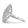 Lex & Lu Sterling Silver w/Rhodium CZ Ring LAL125413- 3 - Lex & Lu