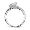 Lex & Lu Sterling Silver w/Rhodium CZ Ring LAL125429- 2 - Lex & Lu