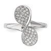 Lex & Lu Sterling Silver w/Rhodium CZ Ring LAL125429- 4 - Lex & Lu