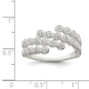 Lex & Lu Sterling Silver CZ Ring LAL125460- 5 - Lex & Lu