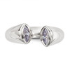 Lex & Lu Sterling Silver CZ Ring LAL125498- 4 - Lex & Lu