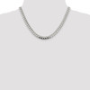 Lex & Lu Sterling Silver 7.35mm Domed Curb Chain Bracelet or Necklace- 5 - Lex & Lu