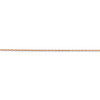 Lex & Lu 14k Rose Gold .8mm Light-Baby Rope Chain Necklace- 3 - Lex & Lu