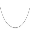 Lex & Lu 14k White Gold .95mm Box Chain Bracelet or Necklace- 3 - Lex & Lu