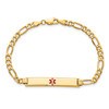 Lex & Lu 14k Yellow Gold Medical ID Bracelet LAL125704- 4 - Lex & Lu