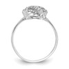 Lex & Lu 10K Tiara Collection White Gold Polished Diamond Ring - 2 - Lex & Lu