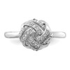 Lex & Lu 10K Tiara Collection White Gold Polished Diamond Ring - 4 - Lex & Lu