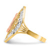 Lex & Lu 14k Yellow & Rose Gold w/Rhodium Filigree Guadalupe Ring Size 7 - 4 - Lex & Lu