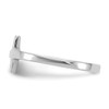 Lex & Lu 14k White Gold Sideways Cross Ring Size 7 - 3 - Lex & Lu