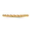 Lex & Lu 14k Yellow Gold Polished Twisted Rope Ring - 3 - Lex & Lu