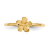 Lex & Lu 14k Yellow Gold Satin & D/C Plumeria Ring Size 7 - 3 - Lex & Lu