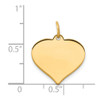 Lex & Lu 14k Yellow Gold Heart Disc Charm LAL126134 - 2 - Lex & Lu