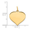 Lex & Lu 14k Yellow Gold Heart Disc Charm LAL126136 - 2 - Lex & Lu