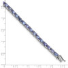 Lex & Lu Sterling Silver Tanzanite Bracelet 7'' - 5 - Lex & Lu