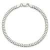 Lex & Lu Sterling Silver 4.25mm Fancy Flat Link Bracelet 8'' - 4 - Lex & Lu