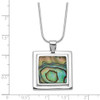 Lex & Lu Sterling Silver Abalone Pendant Necklace 18'' - 3 - Lex & Lu