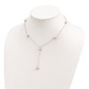 Lex & Lu Sterling Silver Pink Freshwater Cultured Pearl Necklace 16'' - 5 - Lex & Lu