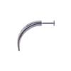 Lex & Lu Steel Talon Labret Piercing Ring 16 Gauge 5/16" Long-3-Lex & Lu