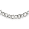 Lex & Lu Sterling Silver Cable 6.75mm Necklace 18'' - Lex & Lu
