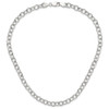 Lex & Lu Sterling Silver Cable 6.75mm Necklace 18'' - 4 - Lex & Lu