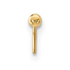 Lex & Lu 14k Yellow Gold 22 Gauge 2mm Ball Nose Stud BD113-Lex & Lu