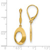 Lex & Lu 14k Yellow Gold Polished Hollow Circles Leverback Earrings - 5 - Lex & Lu