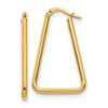 Lex & Lu 14k Yellow Gold Polished Geometric Shape Hoop Earrings - Lex & Lu