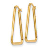 Lex & Lu 14k Yellow Gold Polished Geometric Shape Hoop Earrings - 2 - Lex & Lu