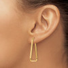 Lex & Lu 14k Yellow Gold Polished Geometric Shape Hoop Earrings - 3 - Lex & Lu