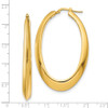 Lex & Lu 14k Yellow Gold Polished Hoop Earrings LAL148932 - 4 - Lex & Lu