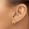 Lex & Lu 14k Yellow Gold Polished Stud Earrings - 3 - Lex & Lu