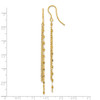 Lex & Lu 14k Yellow Gold Polished Tassle Dangle Shephard Hook Earrings - 4 - Lex & Lu