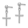 Lex & Lu 14k White Gold Cross Post Drop Earrings - 2 - Lex & Lu Lex & Lu 14k White Gold Cross Post Drop Earrings - 2 - Lex & Lu