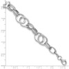 Lex & Lu 14k White Gold Polished Fancy Link Bracelet LAL149072 - 4 - Lex & Lu